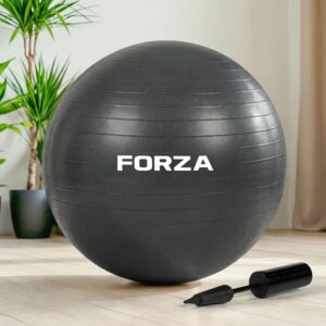 Anti-Burst Yoga Ball & Pump [55cm] - Charcoal