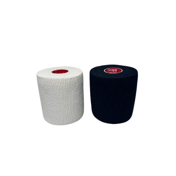 StrapIt White/ Black Tearable EAB (2.5, 5 & 7.5cm) x 6.8m long - Image 2